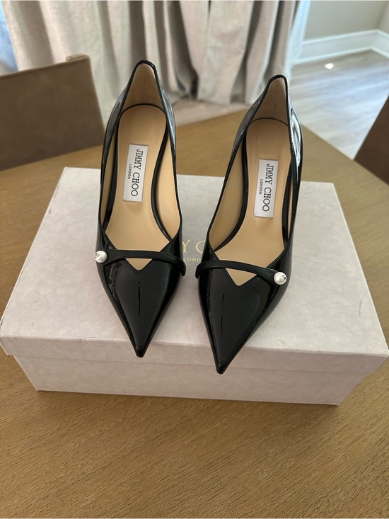 Jimmy Choo Shoes - Jimmy Choo Rosalia 65 Black Patent/Nappa (Size 36.5)